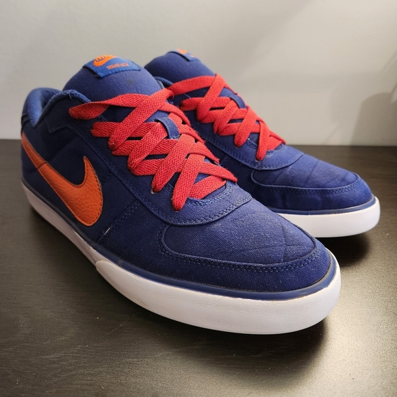 Nike SB Mavrk Low Sneakers Skate 434815-480 Blue Orange Canvas Men's Size 10 - Picture 10 of 10
